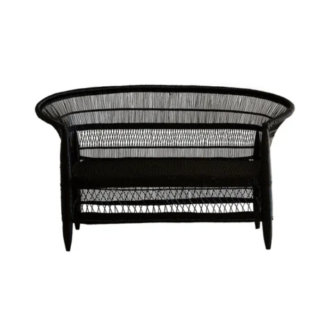 Malawi 2 Seater Couch Black